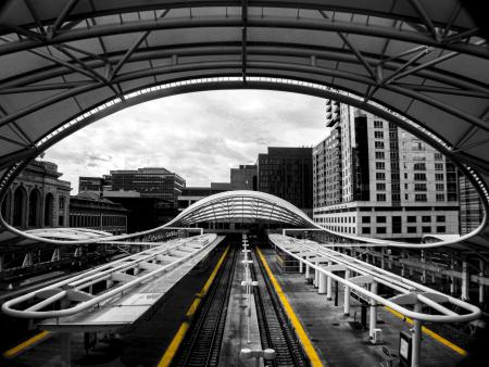 Untitled (Selective Color, Union Station)