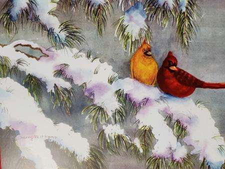 Sherry Veltkamp - Cardinals in the Winter Time
