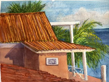 Patricia Barr Clarke - View from Scuba Lodge