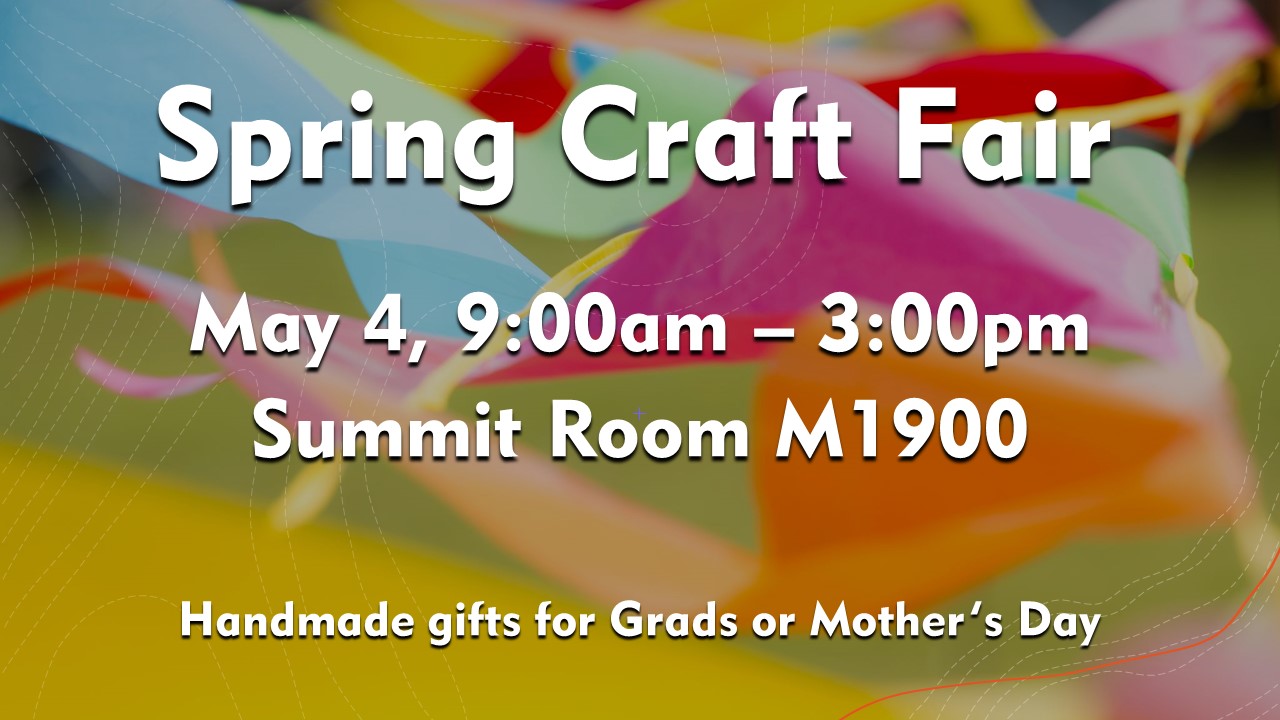 Spring Craft Fair May 4 9a-3p