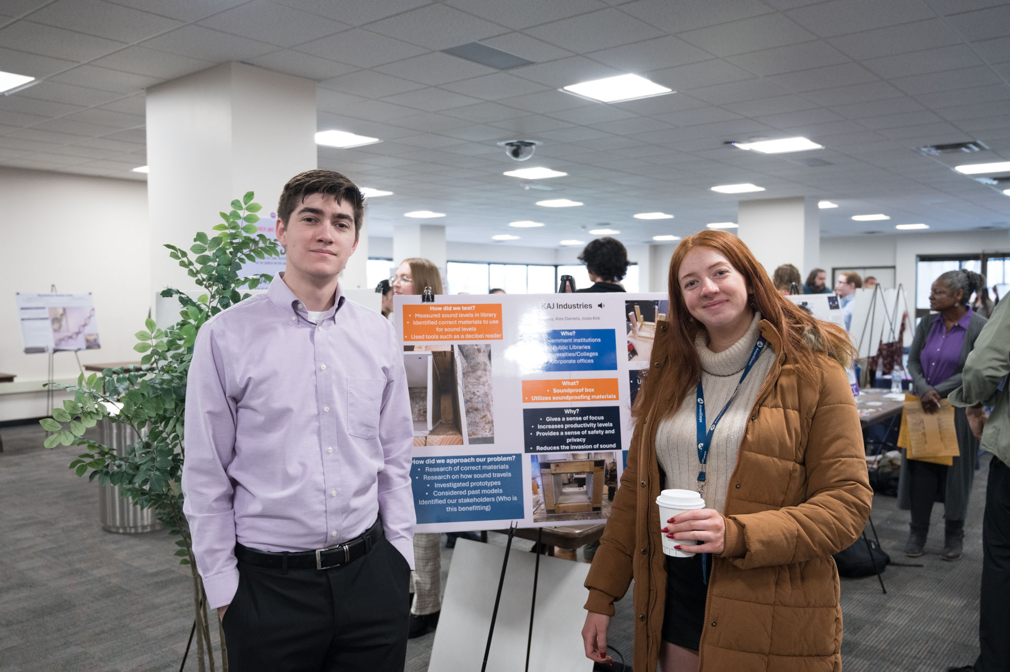 ACC students at the 2024 Research Symposium in the Summit Room at the Littleton Campus.