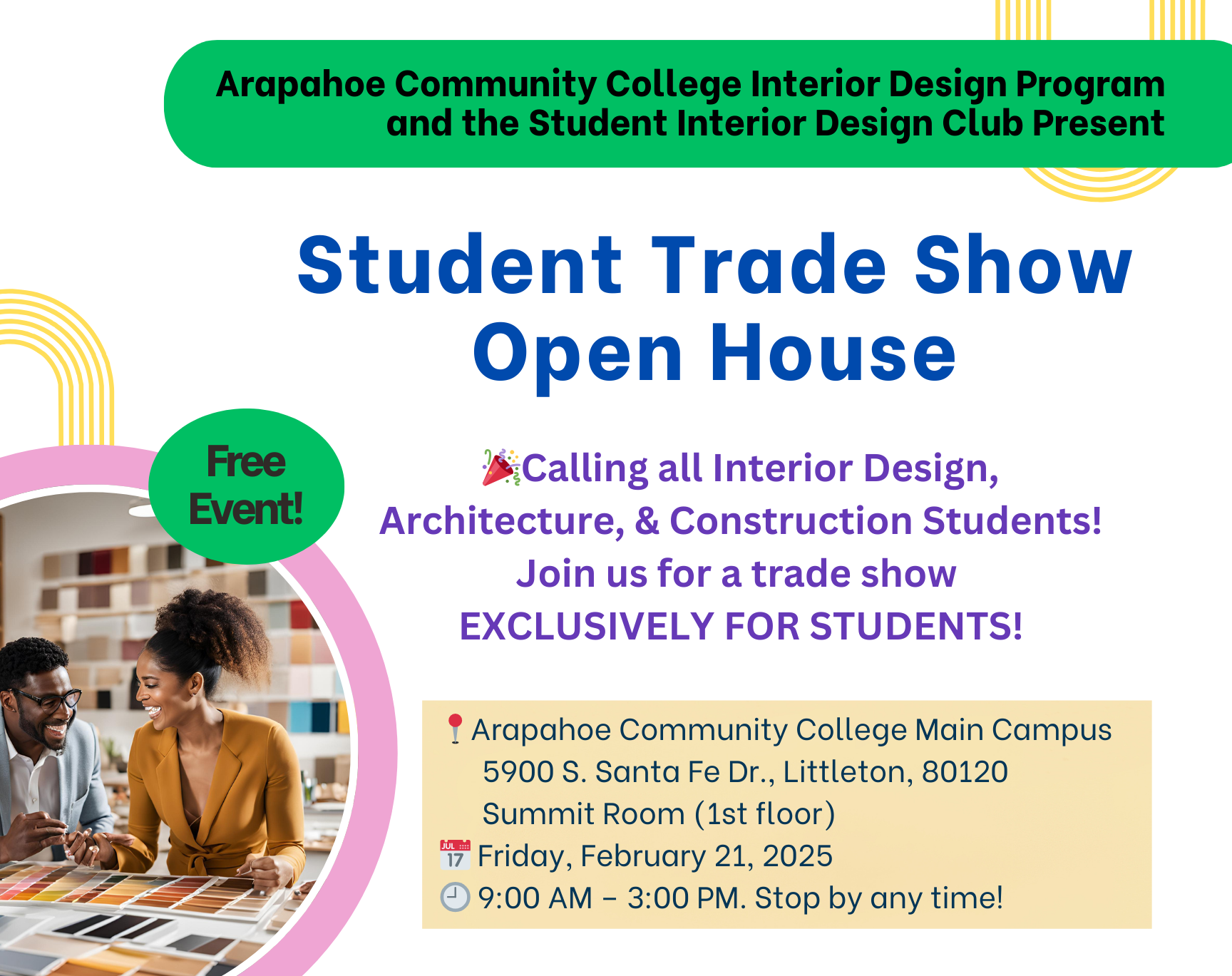 Interior Design Trade Show flyer