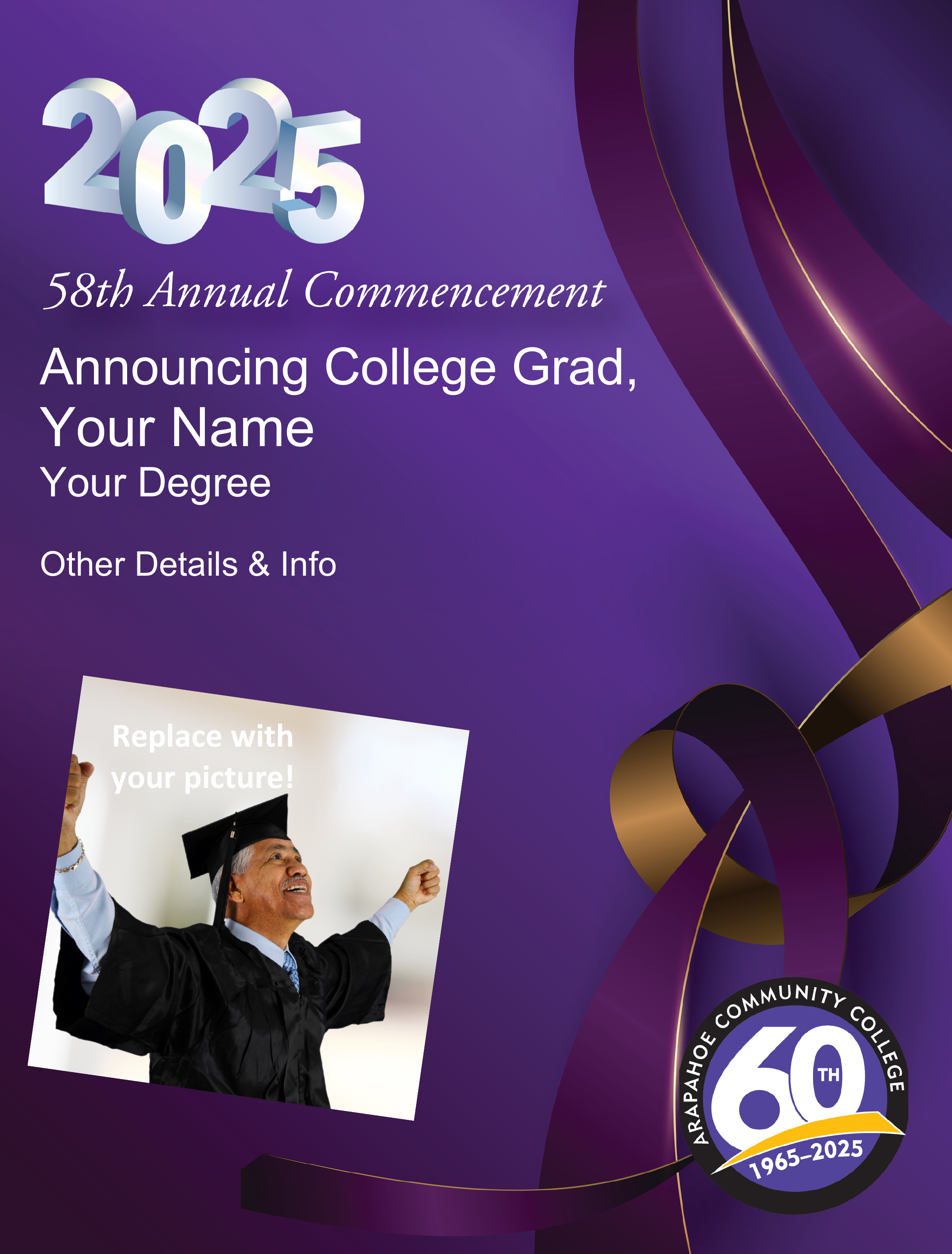 ACC 2025 commencement poster 