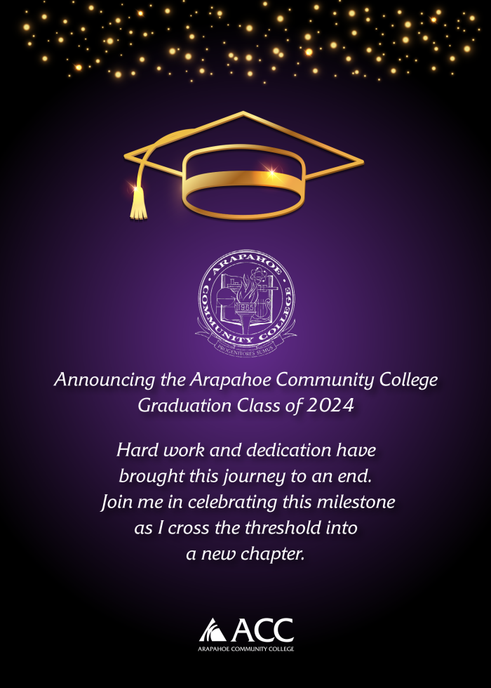 ACC Graduation announcement - 2024
