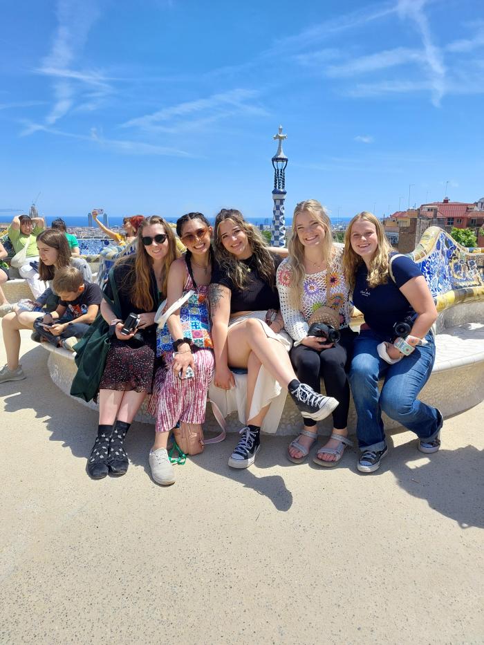 ACC students pose for a photo during Study Abroad trip to Spain and Portugal