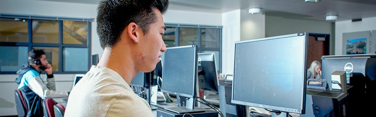 Student in the Computer Lab