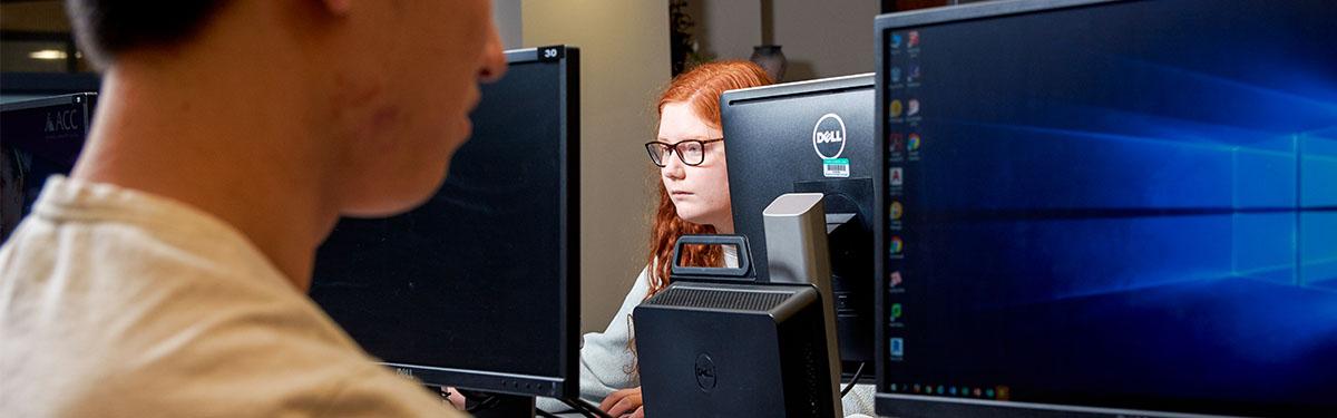 Students in computer lab