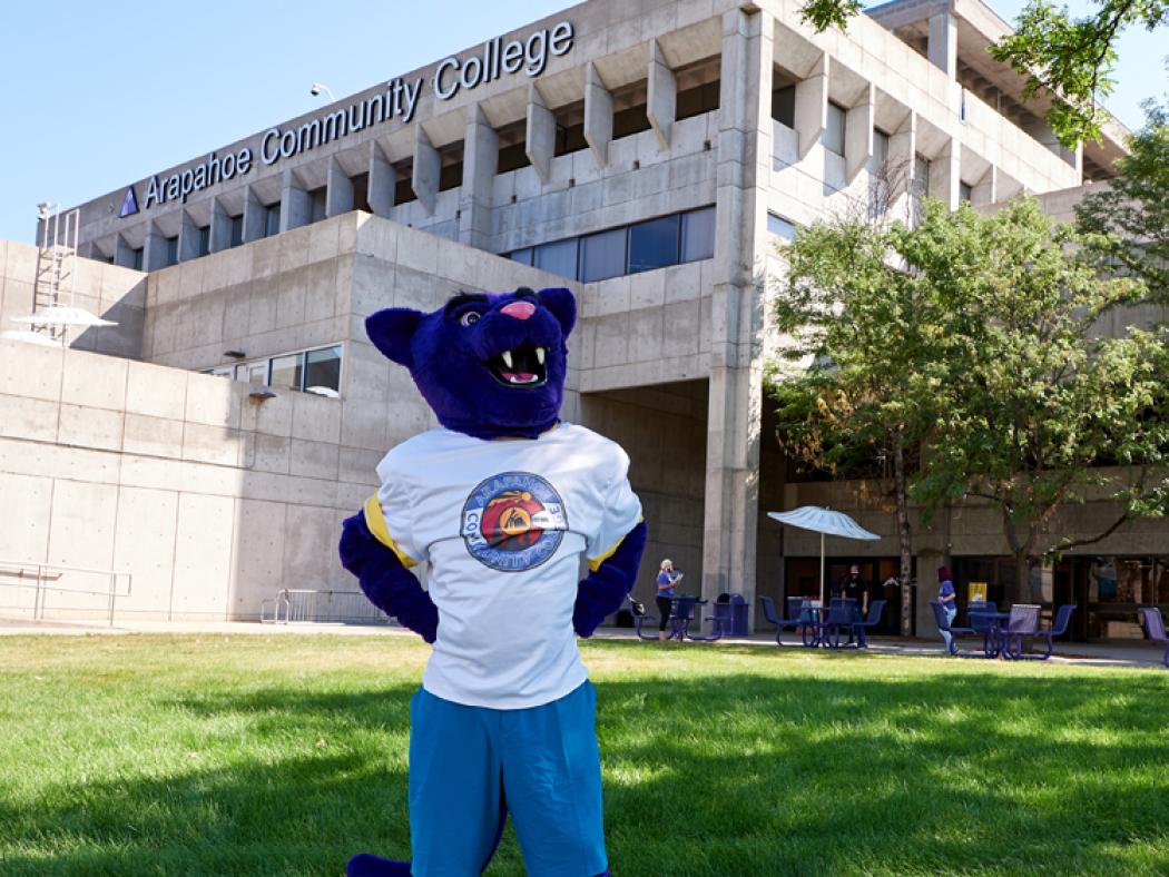 ACC Puma outside of the Littleton Campus main building.