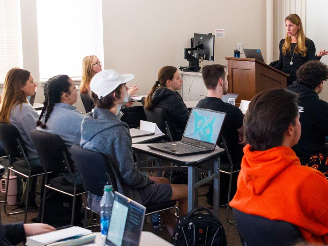 ACC students in a communications class at the Littleton Campus.