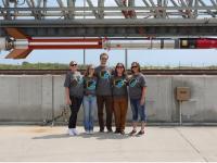 ACC and RRCC RockSat-X ‘23-’24 team on the launch pad posing for picture