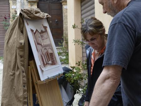 Painting in a Spoleto -  Italy 2014