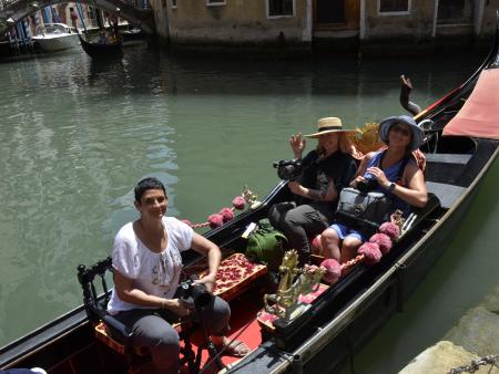 Preparing for a gondola ride -  Italy 2019