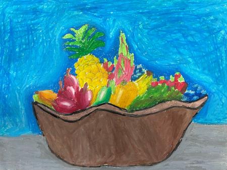 Grady Erwin oil pastel 7th Grade Teacher: Shannon Hanschen Goddard Middle School