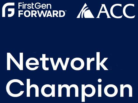 FirstGen Forward logo - ACC logo - Network Champion