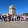 ACC students and faculty members pose for a group photo during their trip to Portugal and Spain.