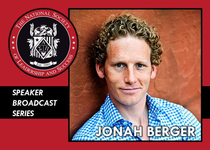 NSLS Speaker Broadcast Series: Jonah Berger