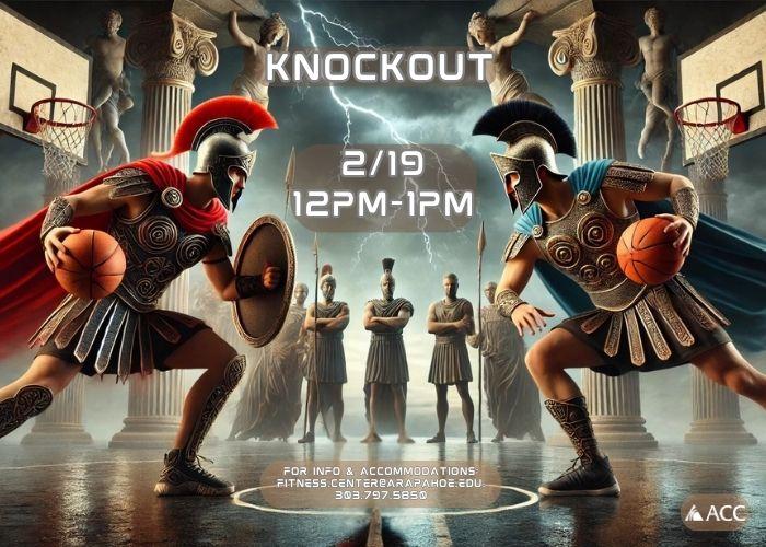 graphic of gladiators playing knockout