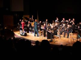 ACC Jazz Ensemble performing in the Waring Theater at the Littleton Campus.