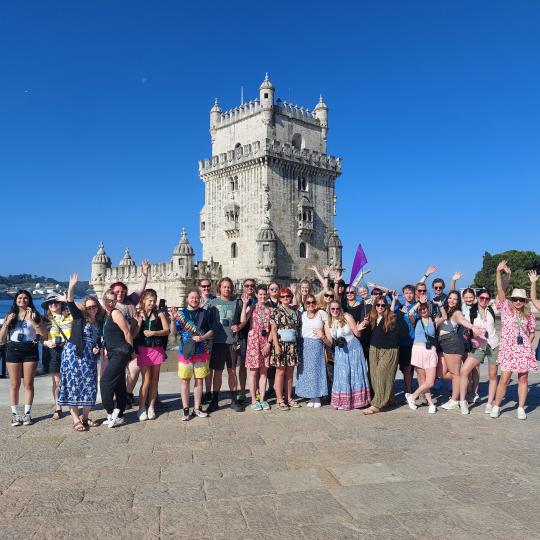 ACC Spain and Portugal, Student Experience Study Abroad group photo.